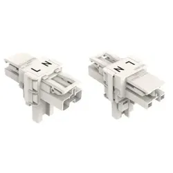 Wago 770-1656 T-Verteiler, 2-polig, Kod. A, weiß 7701656 - 50 Stück