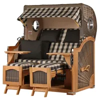 Mr. Deko bene living Strandkorb Komplettset Ammersee Grande XL
