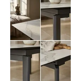 KADIMA DESIGN Esszimmertisch 180 x 95 x 77 cm weiß