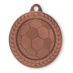 Fußballmedaille Bastian bronzefarben