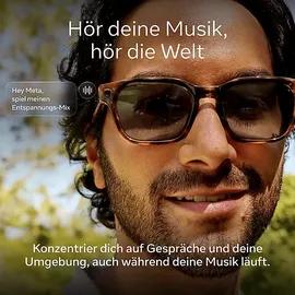 Meta Meta Adventurer, Klassisches Havana, Gläser: Braun AI Glasses