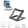 Act Foldable laptop stand with 5 height settings (AC8145)