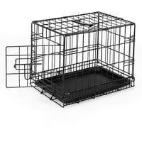 lionto Hundetransportkäfig Tiertransportbox Hundebox, (S) 45x31x36 cm schwarz