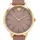 Tom Tailor 2100731 0 mm Kunstledergehäuse Gelbgold IP Sportarmband rosa