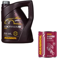 5L Motoröl MANNOL Extreme 5W-40 1x Motor Flush ADDITIV