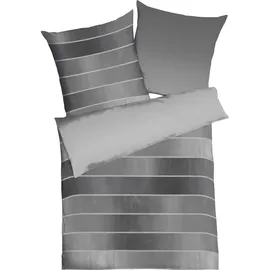 KAEPPEL Timeless Gestreift Schwarz 135 x 200 cm + 2 x 80 x 80 cm