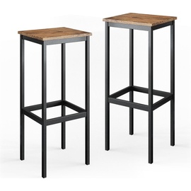 Vicco Barhocker Barstühle 2er Set Küchenstühle mit Fußstütze für Bartisch Küche