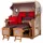 Mr. Deko bene,iving Strandkorb Komplettset Ammersee Grande XL Teak PE shell Modell 529 inkl. Liftersystem