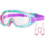 BOUTIKS® Schwimmmaske Kinder, Schwimmbrille Kinder, Taucherbrille Kinder, Kid Taucherbrille Tauchmaske mit Ohrstöpsel & Nasenklammern Mitgeliefert, Schnorchelmaske für Kinder, 4-12 Jahre