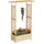 Relaxdays Blumenkasten mit Rankgitter & Dach 183 x 110 x 44 cm Braun