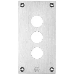 Schneider Electric XAPE303 Einbauplatte, XAP-E, Metall, 3 horizontale Bohrungen