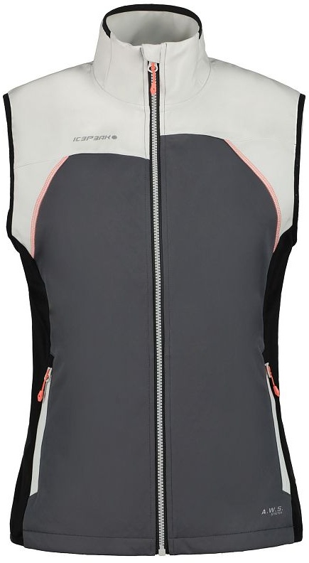 ICEPEAK Softshell Vest BRANSON - Da., granite 270 (42)