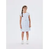 Name It Mädchen Nkfmie Ss Dress Noos, Chambray Blue/Stripes:y/D Stripes, 92