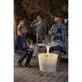 KETER Illuminated Cool Bar 57 x 49,5 x 49,5 cm Weiß