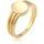 Elli Ring 925 Sterling Silber Siegelring in gold, | Gr.: 52