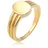 Elli Ring 925 Sterling Silber Siegelring in gold, | Gr.: 52