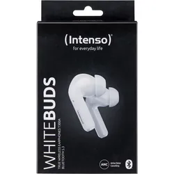 Intenso White Buds T302A, True Wireless Stereo (TWS), Anrufe/Musik/Sport/Alltag,