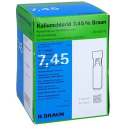 KALIUMCHLORID 7,45% MPC Konz.z.H.e.Inf.-Lsg.Amp. 20X20 ml