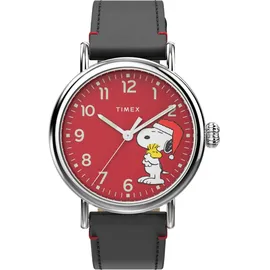 Timex X Peanuts TW2V61100 - Reloj Snoopy Holiday de 40 mm, Rosso, Correa