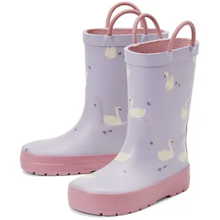 Tchibo - Kinder-Regenstiefel - Herren - Gr. 22-23 - rosa/print