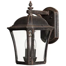 Wabash Outdoor Wandleuchte Mocha Aluminium Mokka braun medium