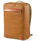 CABBEL Rucksack Rucksack 23L Laptop 17 Zoll wasserdicht Baumwolle nachhaltig robust (Rucksack, 1-tlg., Einzelartikel), Kamel, 85% recycelt, 0,885 kg leicht, 29x43x14 cm, 23L Volumen braun