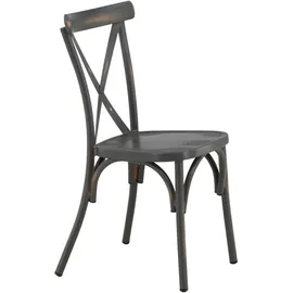 venture home Tablas Gartenstuhl 48 x 88 x 47 cm schwarz 2 St.