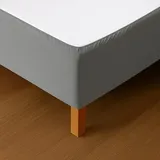 DAHLICA Betthusse 180x200 Grau – Weicher und dehnbarer Stoff – Makelloses Erscheinungsbild