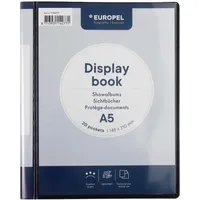 Europel Präsentationsbuch im A5-Format mit 20 Hüllen - Sichtbuch