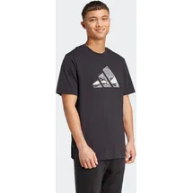 adidas Camo Logo Grafik schwarz S