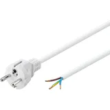 goobay Netzkabel mit Schutzkontaktstecker 1,5 M, Weiß