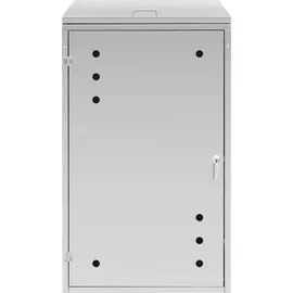 Uniprodo Mülltonnenbox 80 x 118 x 68 cm silber