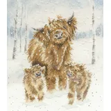 Bothy Threads Kreuzstich Stickpackung Highland-Weihnachten Zählmuster, Multifarbig