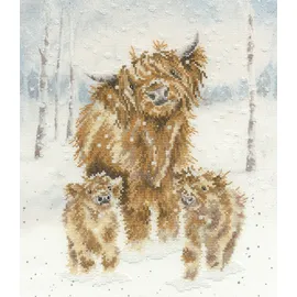 Bothy Threads Kreuzstich Stickpackung Highland-Weihnachten Zählmuster, Multifarbig