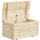 TIMBELA Aufbewahrungsbox 80 x 50 x 47 cm 1-tlg. beige