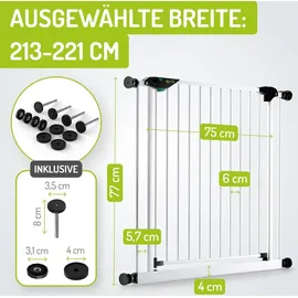 Bomi Türschutzgitter Mira 63-251 cm Weiß
