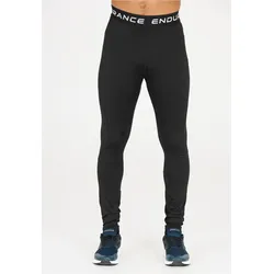Trainingstights ENDURANCE "Power", Herren, Gr. XL, US-Größen, schwarz, 90% Polyester, 10% Elasthan, unifarben, sportlich, Hosen, mit flachen Nähten und Quick Dry-Funktion