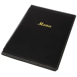 Gastronoble Olympia Speisekarte Kunstleder schwarz A5