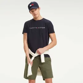 Tommy Hilfiger Logo Kurzarm-T-Shirt Sky Captain M