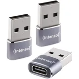 Intenso USB-C auf USB-A Adapter Grau