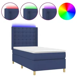 vidaXL Boxspringbett 80 x 200 cm Blau