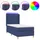 vidaXL Boxspringbett 80 x 200 cm Blau
