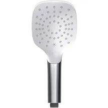 Primaster Handbrause Water Pic quadratisch chrom-weiß wassersparend