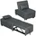 Homcom Schlafsessel 4-in-1 Textil 181 x 43 x 65,5 cm Grau mit Kissen