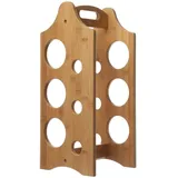 MARELIDA Weinregal für 6 Flaschen Flaschenregal für Weinflaschen Holzregal H: 47cm