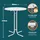 CASARIA Casaria® Stehtisch Ø80x110cm Weiß
