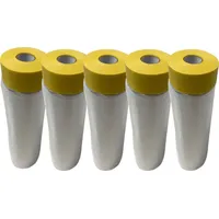 Vago-Tools Abdeckfolie mit Malerkrepp Masker Tape 1100mm/33m 5x