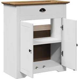 vidaXL Waschbeckenunterschrank BODO Weiß und Braun 70x35x80 cm