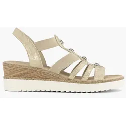 Komfort Sandalette - Damen - gold - 38.5