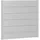 Biohort Wandpaneel für Sichtschutz 150 x 135 cm silber